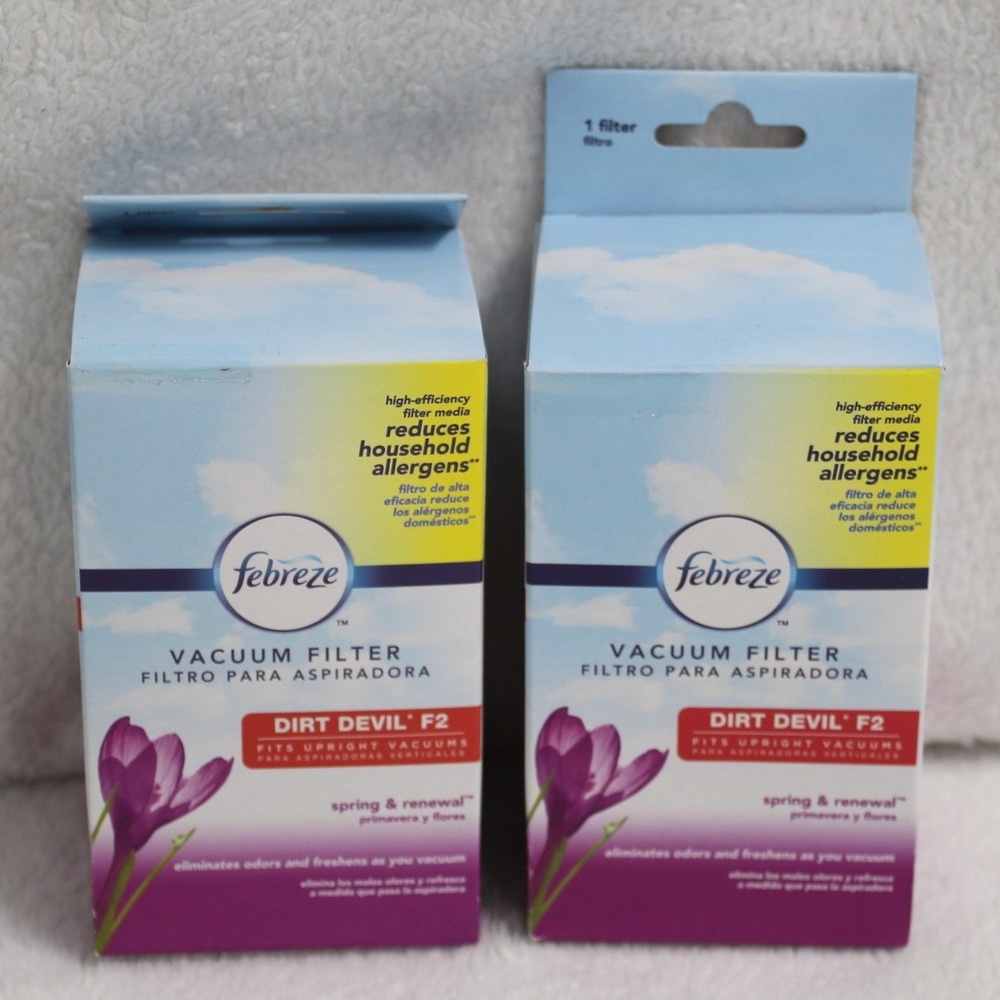 Febreze Vacuum Filter Spring Renewal Dirt Devil F2 High Effici. Allergen Reduct